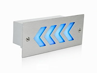 6 x led trapverlichting 3w - blauw – ip54 – beril - afbeelding 3 van  6