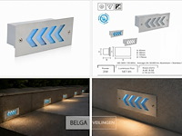 6 x led trapverlichting 3w - blauw – ip54 – beril - afbeelding 6 van  6