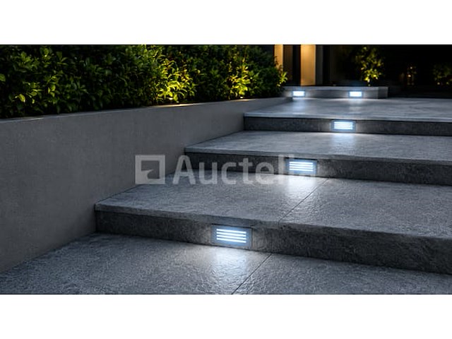 6 x led trapverlichting 3w - blauw – ip54 – oltu - afbeelding 3 van  5