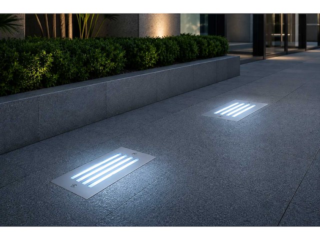 6 x led trapverlichting 3w - blauw – ip54 – oltu - afbeelding 1 van  5