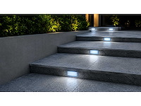 6 x led trapverlichting 3w - blauw – ip54 – oltu - afbeelding 3 van  5