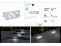 6 x led trapverlichting 3w - blauw – ip54 – oltu - afbeelding 5 van  5