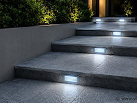 6 x led trapverlichting 3w - blauw – ip54 – oltu - afbeelding 3 van  5