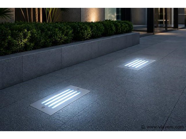 6 x led trapverlichting 3w - blauw – ip54 – oltu - afbeelding 1 van  5