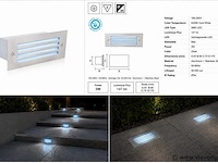 6 x led trapverlichting 3w - blauw – ip54 – oltu - afbeelding 5 van  5