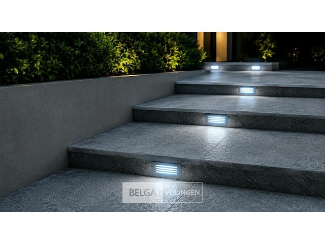6 x led trapverlichting 3w - blauw – ip54 – oltu - afbeelding 4 van  6