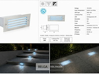6 x led trapverlichting 3w - blauw – ip54 – oltu - afbeelding 6 van  6