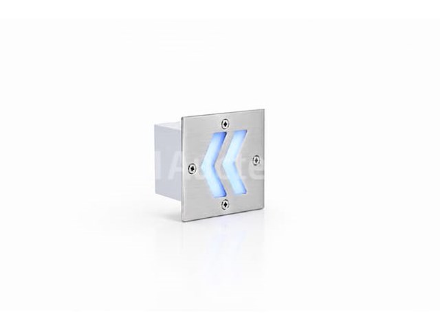 6 x led trapverlichting 3w - blauw – ip54 – oniks - afbeelding 1 van  5