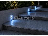 6 x led trapverlichting 3w - blauw – ip54 – oniks - afbeelding 5 van  5