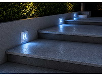 6 x led trapverlichting 3w - blauw – ip54 – oniks - afbeelding 3 van  5