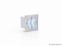 6 x led trapverlichting 3w - blauw – ip54 – oniks - afbeelding 2 van  5