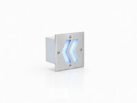 6 x led trapverlichting 3w - blauw – ip54 – oniks - afbeelding 3 van  6