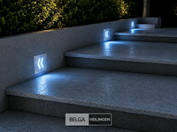6 x led trapverlichting 3w - blauw – ip54 – oniks - afbeelding 4 van  6
