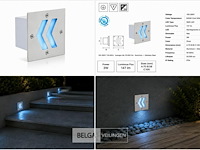 6 x led trapverlichting 3w - blauw – ip54 – oniks - afbeelding 6 van  6