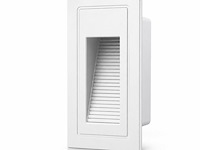 6 x led trapverlichting 3w – 3000k warm wit - rechthoek – wit – ip54 – yoga-v1 - afbeelding 2 van  5