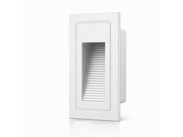 6 x led trapverlichting 3w – 3000k warm wit - rechthoek – wit – ip54 – yoga-v1 - afbeelding 3 van  6