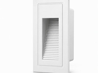 6 x led trapverlichting 3w – 3000k warm wit - rechthoek – wit – ip54 – yoga-v1 - afbeelding 3 van  6