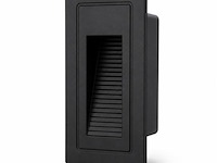 6 x led trapverlichting 3w – 3000k warm wit - rechthoek – zwart – ip54 – yoga-v1 - afbeelding 2 van  5