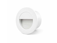 6 x led trapverlichting 3w – 3000k warm wit - rond – wit – ip54 – icon-r - afbeelding 2 van  5