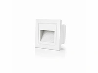 6 x led trapverlichting 3w – 3000k warm wit - vierkant – wit – ip54 – icon-s - afbeelding 2 van  5