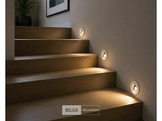 6 x led trapverlichting 3w – 4000k neutraal wit - matchroom – ip20 – yakut - afbeelding 4 van  6