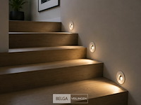 6 x led trapverlichting 3w – 4000k neutraal wit - matchroom – ip20 – yakut - afbeelding 4 van  6