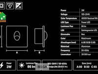6 x led trapverlichting 3w – 4000k neutraal wit - matchroom – ip20 – zümrüt - afbeelding 5 van  6