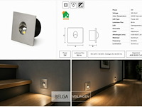 6 x led trapverlichting 3w – 4000k neutraal wit - matchroom – ip20 – zümrüt - afbeelding 6 van  6