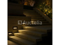 6 x led trapverlichting – 6w – 3000k warm wit – ip65 – rechthoekig – ly05 - afbeelding 1 van  5