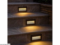 6 x led trapverlichting – 6w – 3000k warm wit – ip65 – rechthoekig – ly05 - afbeelding 2 van  6