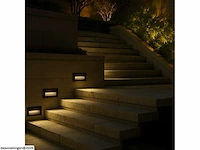6 x led trapverlichting – 6w – 3000k warm wit – ip65 – rechthoekig – ly05 - afbeelding 5 van  6