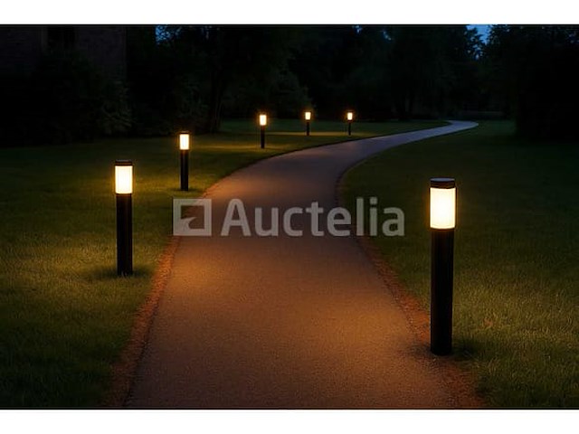 6 x led tuinpaalverlichting – 60 cm – 7w – warm wit 3000k – model sla 38 - afbeelding 4 van  4
