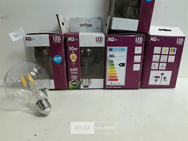 6 x led vervanglamp grote peer e27 6w - afbeelding 3 van  3