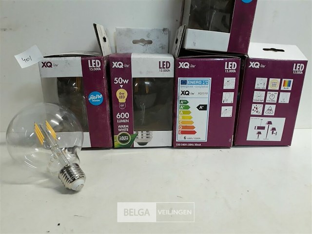 6 x led vervanglamp grote peer e27 6w - afbeelding 3 van  3