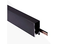 6 x magnetische rail voor opbouw – 20mm – 48v – 2 meter – zwart - afbeelding 3 van  5