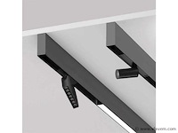 6 x magnetische rail voor opbouw – 20mm – 48v – 2 meter – zwart - afbeelding 4 van  5