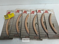 6 x meubelgreep hout beuk 128 mm - afbeelding 2 van  3