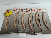 6 x meubelgreep hout beuk 128 mm - afbeelding 2 van  3