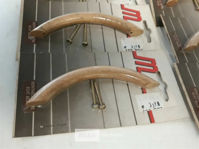 6 x meubelgreep hout beuk 96 mm - afbeelding 3 van  3