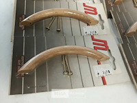 6 x meubelgreep hout beuk 96 mm - afbeelding 3 van  3