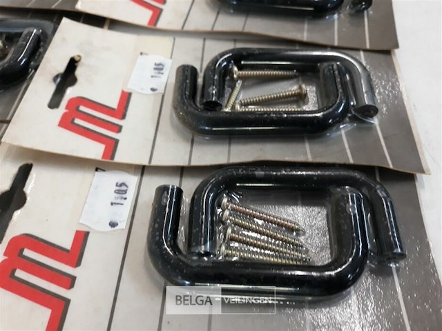 6 x meubelgreep pvc zwart 64 mm 2 stuks - afbeelding 3 van  3
