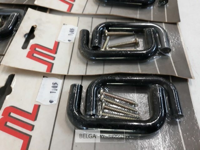6 x meubelgreep pvc zwart 64 mm 2 stuks - afbeelding 3 van  3