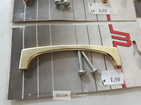 6 x meubelgreep zamak vermessingd 96 mm - afbeelding 3 van  3