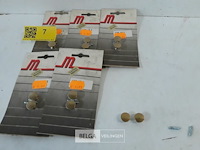 6 x meubeltop messing 15 mm 2 stuks - afbeelding 2 van  3