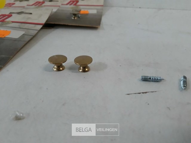 6 x meubeltop messing 15 mm 2 stuks - afbeelding 3 van  3