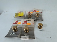 6 x meubeltop messing 32 mm - afbeelding 2 van  3