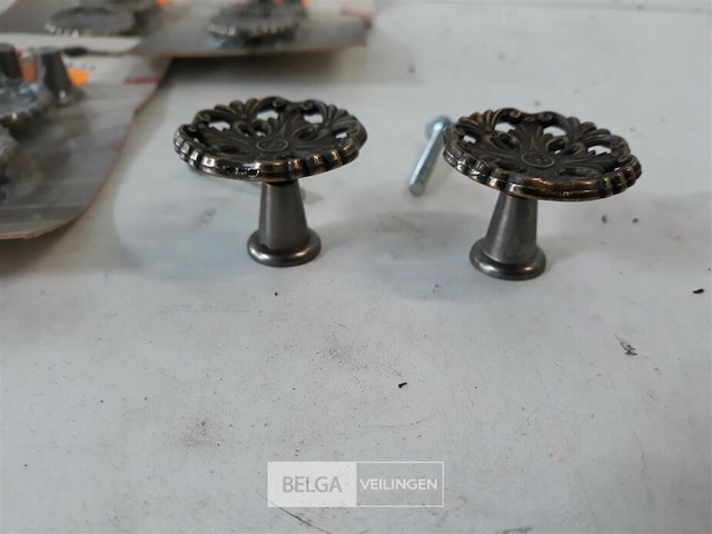 6 x meubeltop zamak verbronsd 35 mm 2 stuks - afbeelding 3 van  3