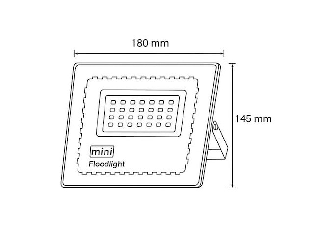 6 x mini 50w led-floodlight – 6500k cool white – ip65 waterdicht - afbeelding 2 van  5