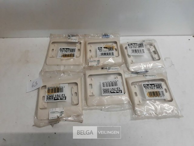 6 x niko afdekplaat 1v oud model ivoor - afbeelding 1 van  3