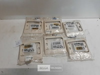 6 x niko afdekplaat 1v oud model ivoor - afbeelding 1 van  3